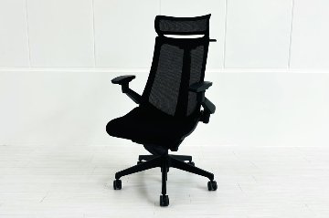 イトーキ アクトチェア 2019年製 中古 エクストラハイバック Act 事務椅子 ITOKI 中古オフィス家具 ブラックの画像