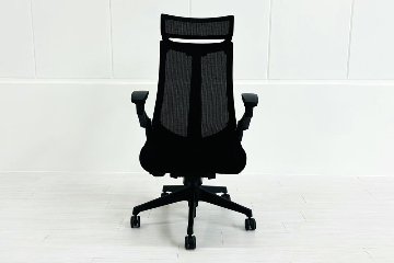 イトーキ アクトチェア 2019年製 中古 エクストラハイバック Act 事務椅子 ITOKI 中古オフィス家具 ブラックの画像