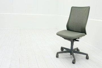 フルーエントチェア オカムラ ブルー 肘無 | 中古オフィス家具専門店の