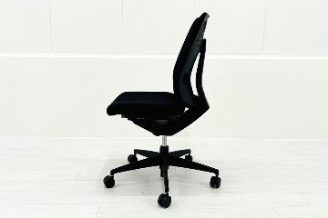 コクヨ ウィザード2チェア ハイバック ブラック 中古 KOKUYO Wizard2 クッション 肘無 中古事務椅子 中古オフィス家具の画像