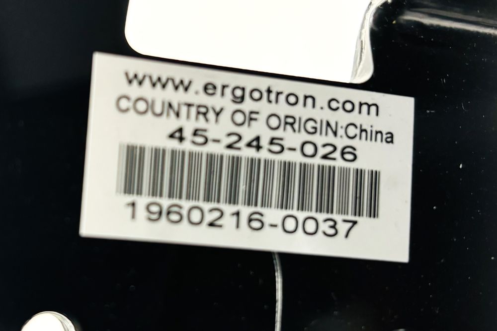 モニターアーム 中古 ERGOTRON エルゴトロン LXデュアルデスクマウントアーム サイドバイサイド (アルミニウム) 中古オフィス家具 45-245-026の画像