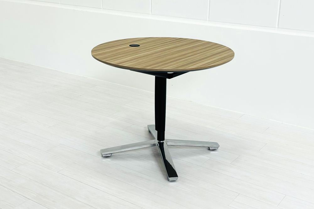 コクヨ サイビ 丸テーブル 中古 小型会議テーブル 幅900 会議机 ミーティングテーブル 中古オフィス家具 900/900/720の画像