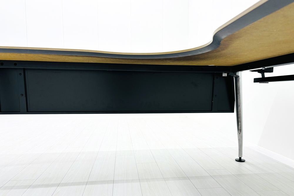 コクヨ サイビ SAIBI L型デスク 中古 L字デスク 幅1800 木目天板 中古オフィス家具 1900/1800/720の画像