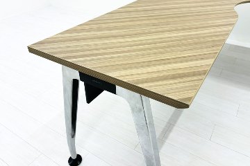 コクヨ サイビ SAIBI L型デスク 中古 L字デスク 幅1800 木目天板 中古オフィス家具 1900/1800/720の画像