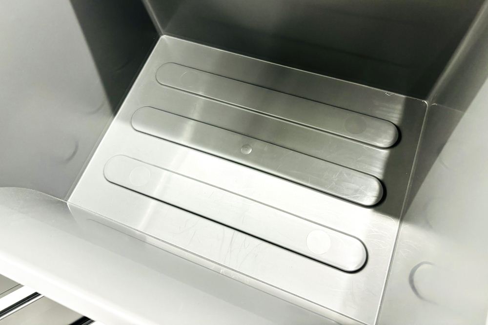 リサイクルユニット スチール書庫 コクヨ エディア トラッシュユニット ゴミ箱 中古オフィス家具 ブラック 900/450/1130の画像