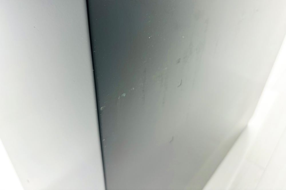 ダストボックス リサイクルユニット スチール書庫 コクヨ エディア トラッシュユニット ゴミ箱 中古オフィス家具 ブラック 900/450/1130の画像