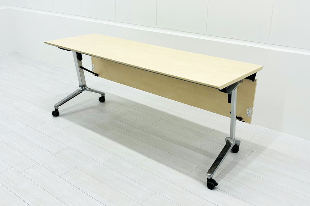 コクヨ コンフェスト ミーティングテーブル 中古  会議机 折りたたみ テーブル 中古オフィス家具 フォールディングテーブル 1800/600/720の画像
