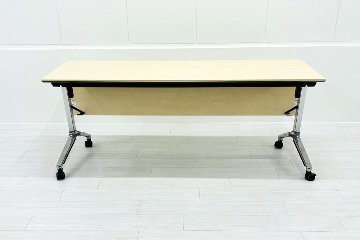 コクヨ コンフェスト ミーティングテーブル 中古  会議机 折りたたみ テーブル 中古オフィス家具 フォールディングテーブル 1800/600/720の画像