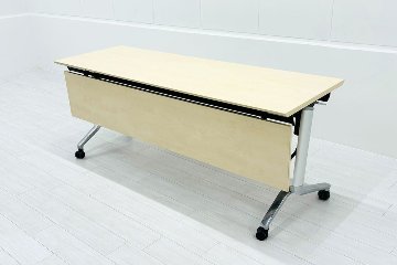 コクヨ コンフェスト ミーティングテーブル 中古  会議机 折りたたみ テーブル 中古オフィス家具 フォールディングテーブル 1800/600/720の画像