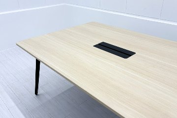 ウチダ レムナ 大型会議テーブル 中古 ミーティングテーブル 大型会議机 中古オフィス家具 メープル 3200/1200/720の画像
