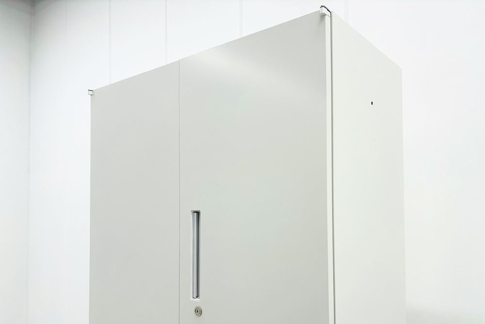 【上下セット】 イナバ TF 481332 中古 ラテラル書庫 3段両開き スチール書庫 キャビネット収納 中古オフィス家具 幅900 900/450/2150の画像