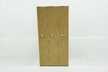 木製 3人用ロッカー 中古 縦長ロッカー 収納家具 中古ロッカー キャビネット 中古オフィス家具 905/500/1790の画像