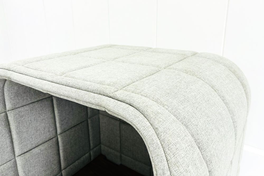 集中ブース 201° COOM 中古 ワークブース 一人用 パーテーション パーティション 中古オフィス家具 グレー系 1000/900/1600の画像