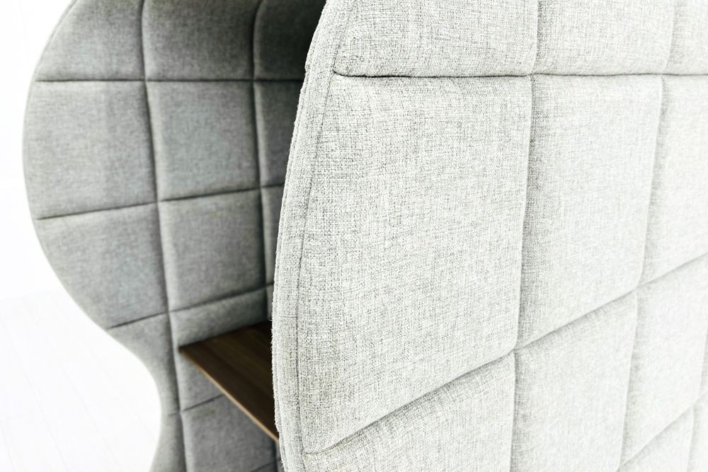 集中ブース 201° COOM 中古 ワークブース 一人用 パーテーション パーティション 中古オフィス家具 グレー系 1000/900/1600の画像