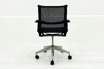ハーマンミラー セトゥーチェア 中古 Herman Miller Setu Chair マルチパーパスチェア ５本脚タイプ リボンアーム グレーの画像