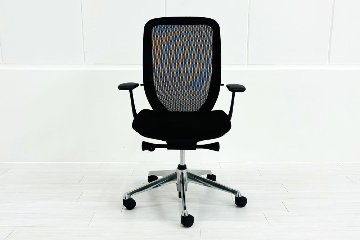 オカムラ シルフィーチェア 中古 ハイバック 固定肘 OKAMURA Sylphy 中古オフィス家具 ブラックの画像
