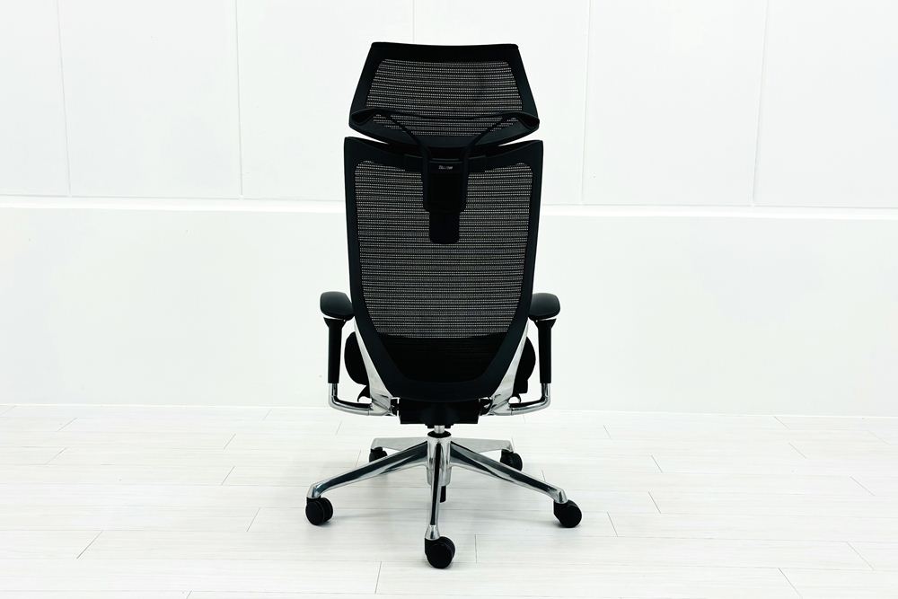 オカムラ　バロン　エクストラハイバック　ブラック　２０１３年製（１０／１６） バロンチェア オカムラ エクストラハイバック | 中古オフィス家具専門