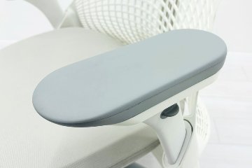 【展示品】 ハーマンミラー セイルチェア ミドルバック 中古 Herman Miller SAYL Chair 中古オフィス家具 フルアジャスタブルアーム 可動肘 グレーの画像