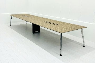 コクヨ サイビ TX 中古 大型会議テーブル 幅4800 会議机 ミーティングテーブル 中古オフィス家具 4800/1200/720の画像