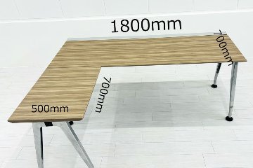 コクヨ サイビ SAIBI 中古 L型デスク L字デスク 幅1800 エグゼクティブデスク 中古オフィス家具 1800/1400/720の画像
