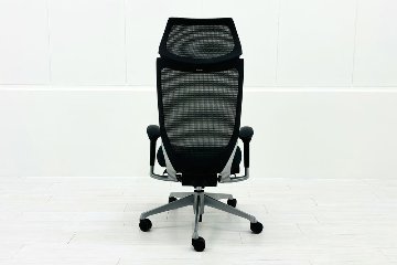 オカムラ バロンチェア 中古 2022年製 Baron エクストラハイバック 可動肘 中古オフィス家具 固定ヘッドレスト ダークグリーンの画像