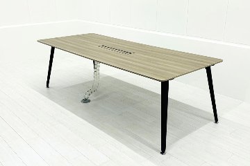 オカムラ プリシード 中古 小型会議テーブル 幅2400 ミーティングテーブル 中古オフィス家具 2400/1000/720の画像