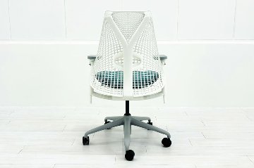 【未開封未使用品】 ハーマンミラー セイルチェア ミドルバック 中古 Herman Miller 中古オフィス家具 フルアジャスタブルアーム ランバーサポート ピーコックの画像