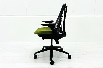 【未開封未使用品】 ハーマンミラー セイルチェア ミドルバック 中古 Herman Miller SAYL Chair 中古オフィス家具 フルアジャスタブルアーム ランバーサポート ローデンの画像