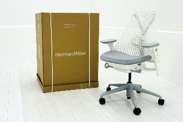 【未開封未使用品】 ハーマンミラー セイルチェア ミドルバック 中古 Herman Miller 中古オフィス家具 フルアジャスタブルアーム ランバーサポート マーキュリーの画像