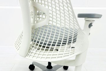 【未開封未使用品】 ハーマンミラー セイルチェア ミドルバック 中古 Herman Miller SAYL Chair 中古オフィス家具 フルアジャスタブルアーム ランバーサポート マーキュリーの画像