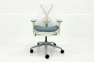 【未開封未使用品】 ハーマンミラー セイルチェア ミドルバック 中古 Herman Miller SAYL Chair 中古オフィス家具 フルアジャスタブルアーム ランバーサポート バイユーの画像