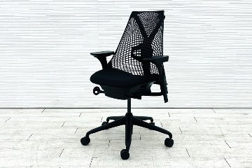 【未開封未使用品】 ハーマンミラー セイルチェア ミドルバック 中古 Herman Miller 中古オフィス家具 フルアジャスタブルアーム ランバーサポート ブラックの画像