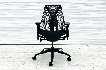 【未開封未使用品】 ハーマンミラー セイルチェア ミドルバック 中古 Herman Miller 中古オフィス家具 フルアジャスタブルアーム ランバーサポート ブラックの画像