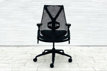 【未開封未使用品】 ハーマンミラー セイルチェア ミドルバック 中古 Herman Miller 中古オフィス家具 フルアジャスタブルアーム ランバーサポート ブラックの画像