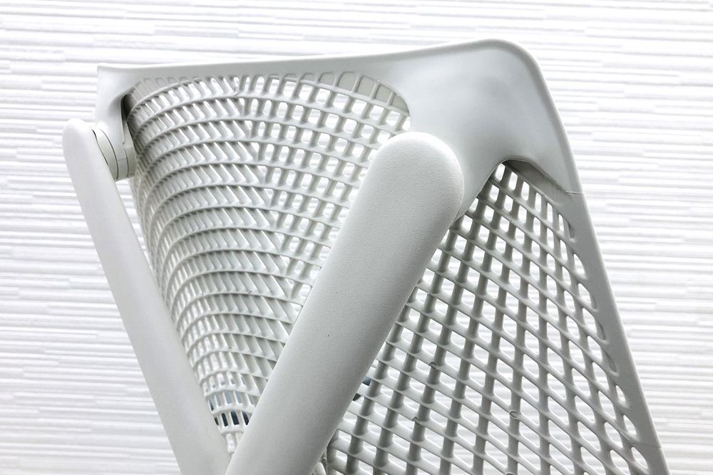 【未開封未使用品】 ハーマンミラー セイルチェア ミドルバック 中古 Herman Miller 中古オフィス家具 フルアジャスタブルアーム ランバーサポート グレーの画像
