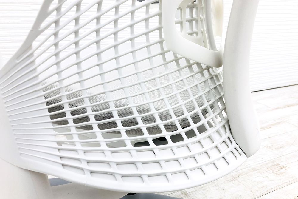 【未開封未使用品】 ハーマンミラー セイルチェア ミドルバック 中古 Herman Miller 中古オフィス家具 フルアジャスタブルアーム ランバーサポート グレーの画像