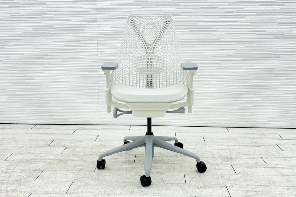 【未開封未使用品】 ハーマンミラー セイルチェア ミドルバック 中古 Herman Miller 中古オフィス家具 フルアジャスタブルアーム ランバーサポート グレーの画像