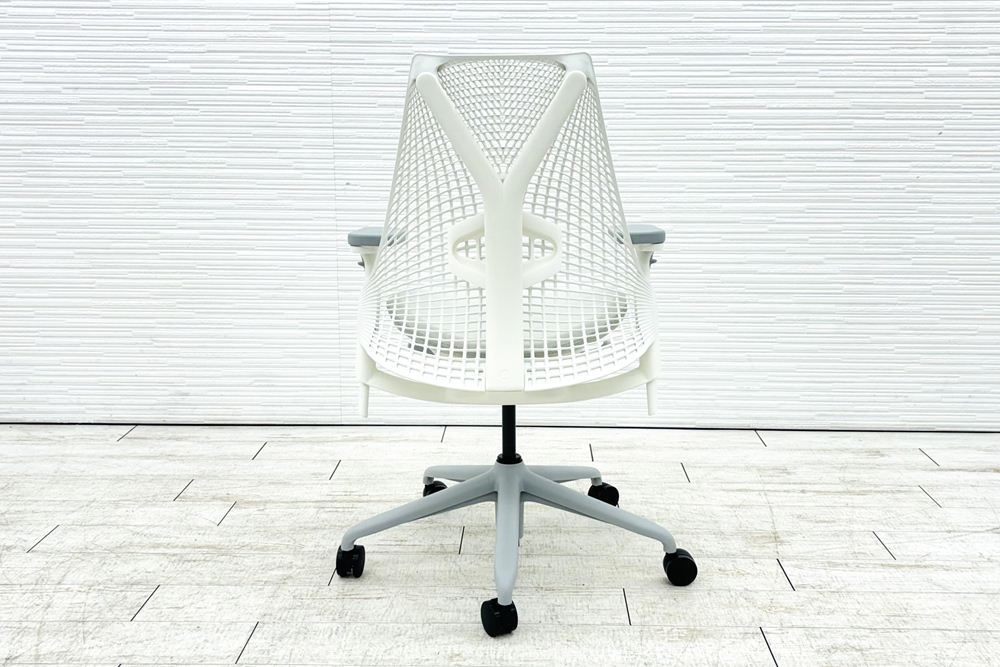 【未開封未使用品】 ハーマンミラー セイルチェア ミドルバック 中古 Herman Miller 中古オフィス家具 フルアジャスタブルアーム ランバーサポート グレーの画像