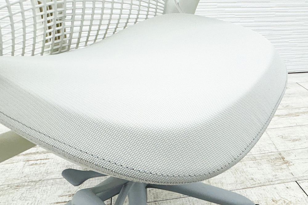 【未開封未使用品】 ハーマンミラー セイルチェア ミドルバック 中古 Herman Miller 中古オフィス家具 フルアジャスタブルアーム ランバーサポート グレーの画像
