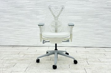 【未開封未使用品】 ハーマンミラー セイルチェア ミドルバック 中古 Herman Miller 中古オフィス家具 フルアジャスタブルアーム ランバーサポート グレーの画像