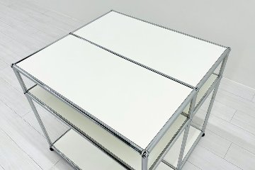 USMハラー 中古 USM Haller オープン書庫 中古オフィス家具 ホワイト 775/725/720の画像