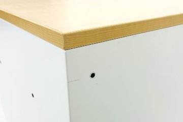 ハイパーストレージ 引き違い書庫 スチール書庫 スライド書庫 中古 内田洋行 中古オフィス家具 ホワイト 800/450/1130の画像