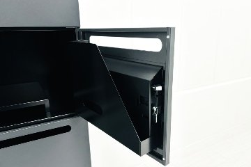 イトーキ 10人用ロッカー 中古 メールボックス付 スチール書庫 中古ロッカー 中古オフィス家具 ブラック ダイヤル錠 900/450/1790の画像