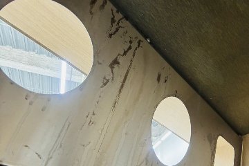 オカムラ トラッシュユニット ダストボックス 中古 キャスター付き ゴミ箱 ごみ箱 中古オフィス家具 メープル 1000/480/900の画像