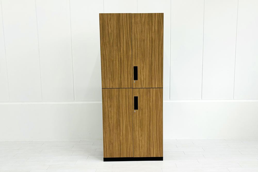 コクヨ エディア 中古キャビネット 両開き書庫 【上下セット】 収納家具 中古オフィス家具 900/450/2150の画像