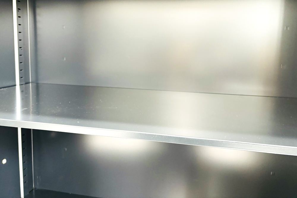 コクヨ エディア 中古キャビネット 両開き書庫 【上下セット】 収納家具 中古オフィス家具 900/450/2150の画像