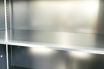 コクヨ エディア 中古キャビネット 両開き書庫 【上下セット】 収納家具 中古オフィス家具 900/450/2150の画像