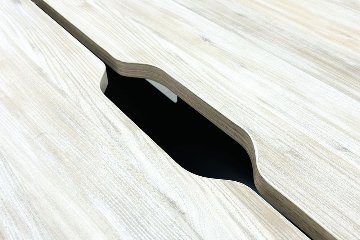 オカムラ ライブス ワークテーブル ワゴンセット(オレンジレッド) 中古 フリーアドレス Lives Work Table 中古オフィス家具 4800/1400/720の画像