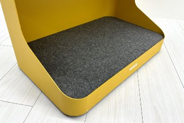 オカムラ ライブスワゴン ロータイプ 中古 オープンワゴン Lives Wagon 中古オフィス家具 550/345/455 イエローの画像