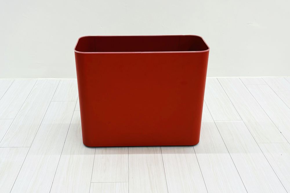 オカムラ ライブスワゴン ロータイプ 中古 オープンワゴン Lives Wagon 中古オフィス家具 550/345/455 オレンジレッドの画像